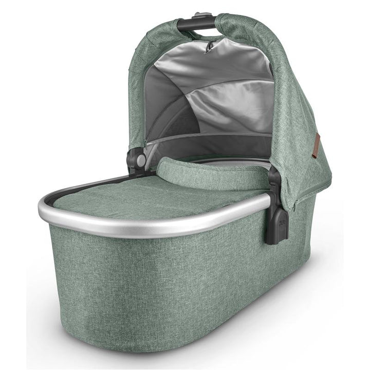 Uppababy CRUZ V2 Pushchair + Carrycot + Mesa + Base i-Size Travel System, Emmett Sage Green Melange