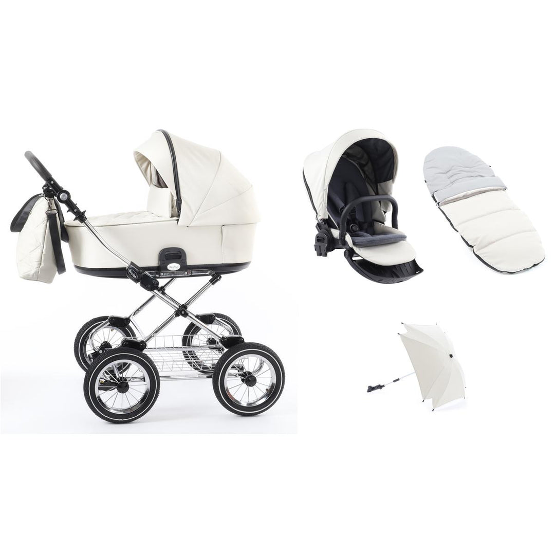 Babystyle Prestige Vogue Classic 2 in 1 Pram, Ivory