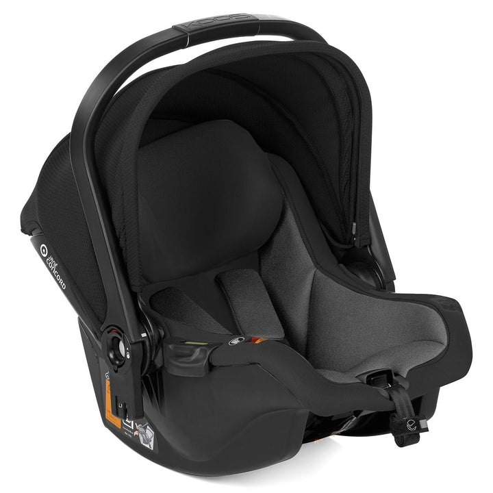 Jane Muum Pro + Micro Pro + Koos iSize R1 - 10 Piece Travel System Bundle, Cold Black