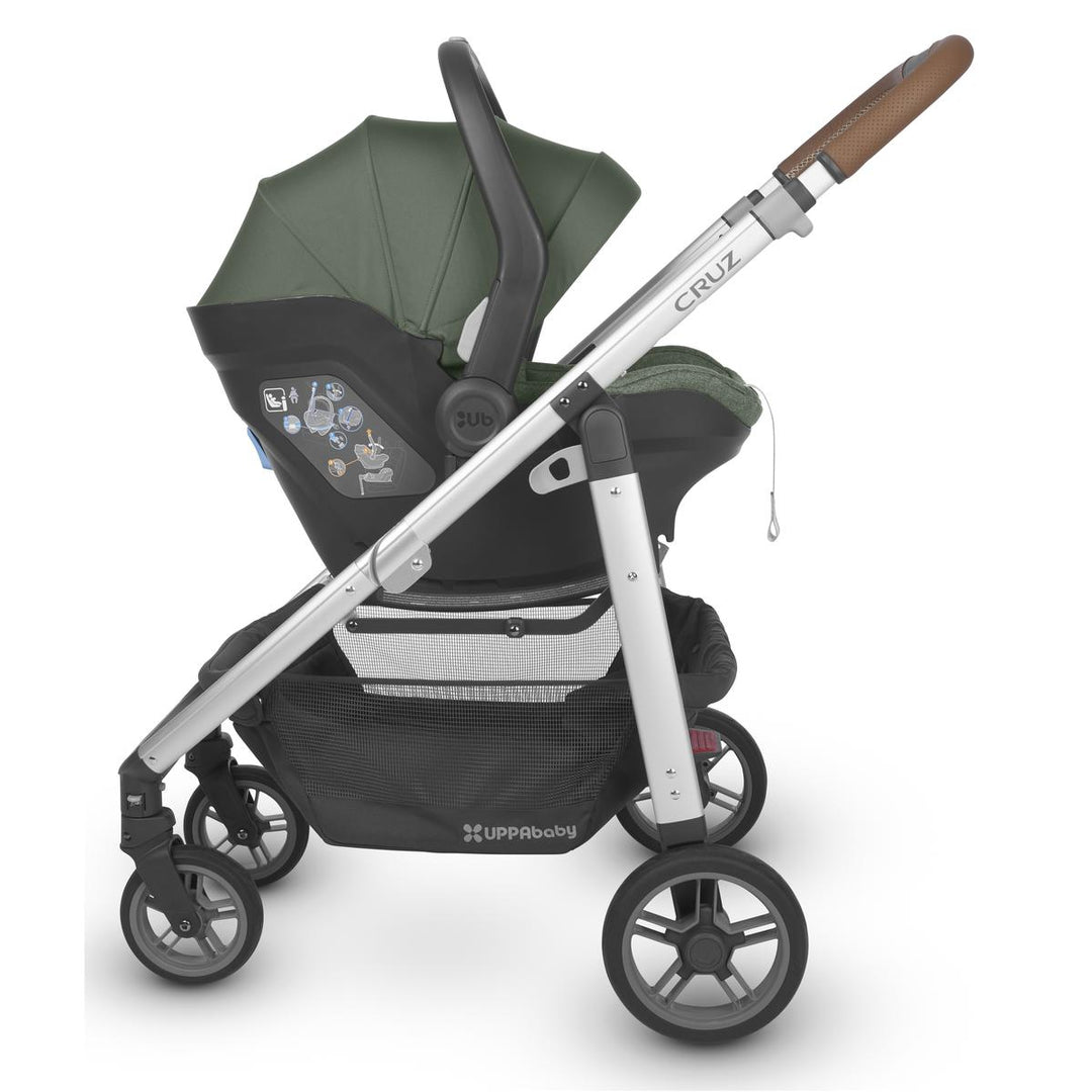 Uppababy CRUZ V2 Pushchair + Carrycot + Mesa + Base i-Size Travel System, Gwen