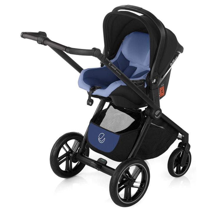 Jane Muum Pro + Micro Pro + Koos iSize R1 - 10 Piece Travel System Bundle, Lazuli Blue