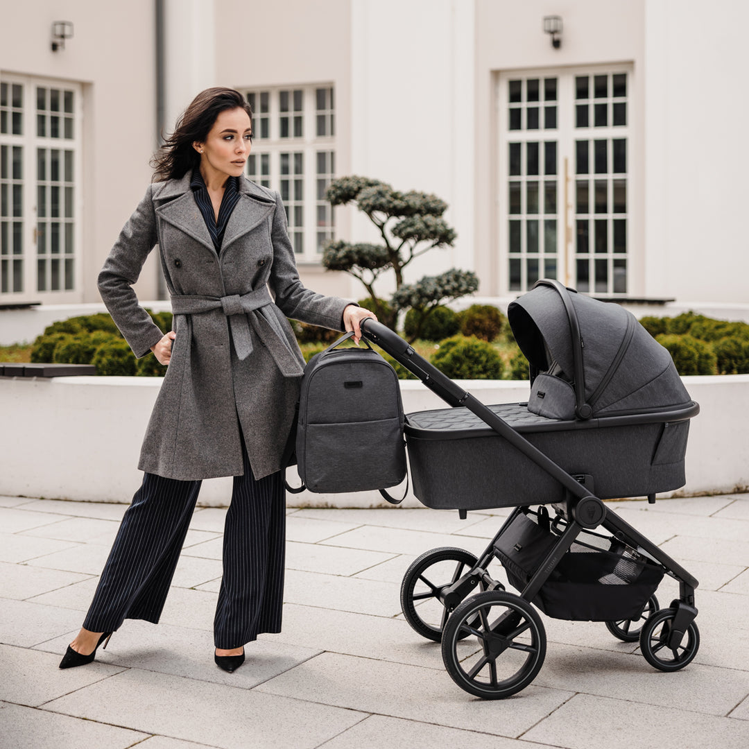 Venicci Tinum Edge 2 in 1 Pram Bundle, Charcoal