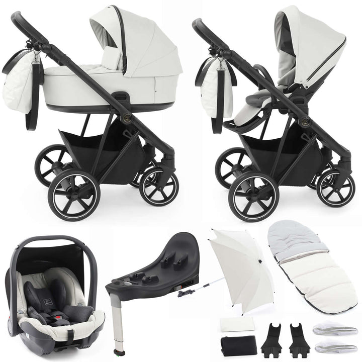 Babystyle Prestige Vogue 13 Piece Isofix Travel System Bundle, Black/Ivory