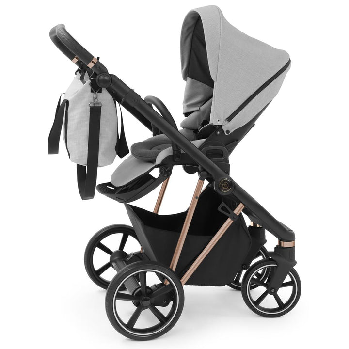 Babystyle Prestige Vogue 2 in 1 Pram, Black/Gold/Flint