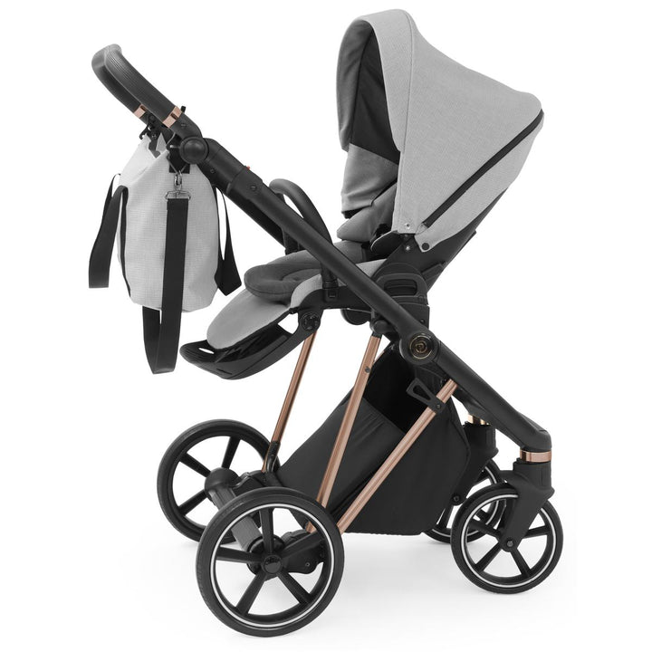 Babystyle Prestige Vogue 2 in 1 Pram, Black/Gold/Flint