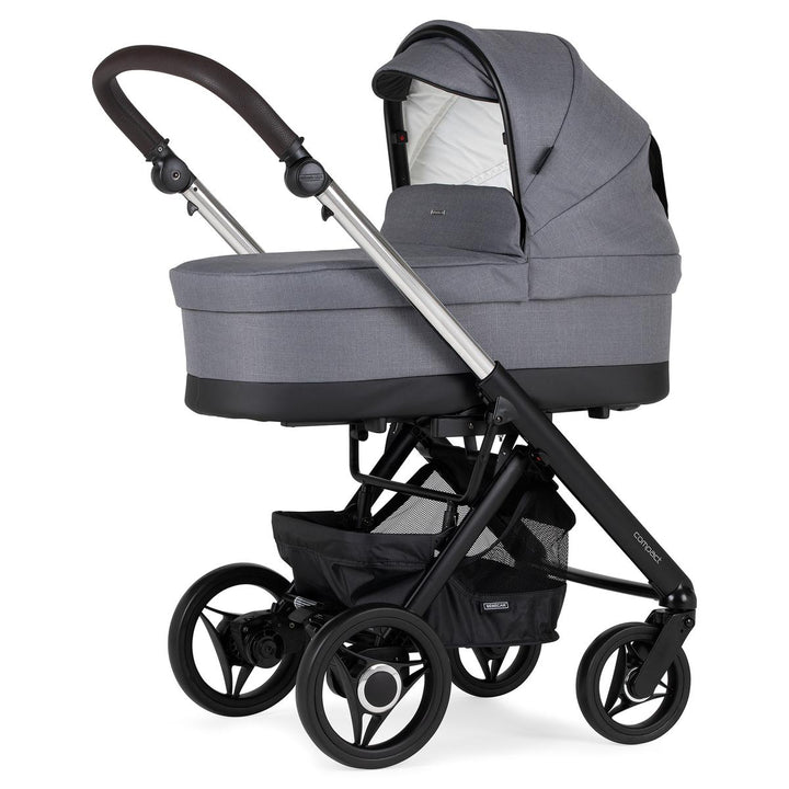 Bebecar Compact Duo 2 in 1 Pram + Raincover & FREE Bag, Earl Grey