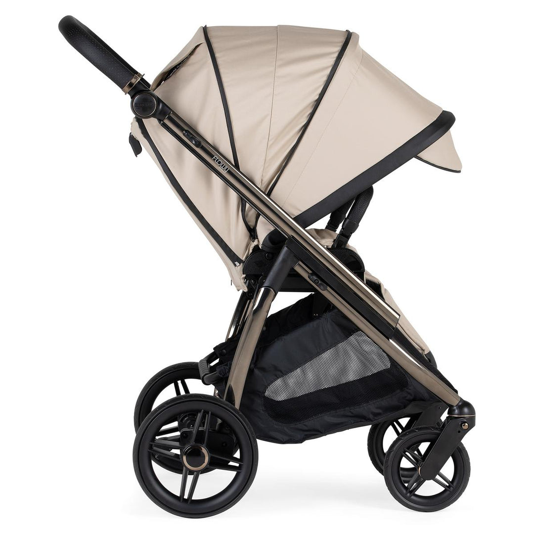 Bebecar Flowy Duo 2 in 1 Pram + Raincover & FREE Bag, Beige / Fume