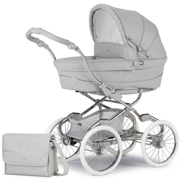 Bebecar Stylo Class+ Special 3 in 1 Pram + Raincover & FREE Bag, Calm Grey