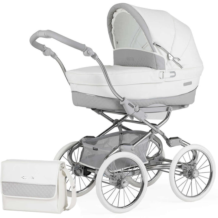 Bebecar Stylo Class+ Special 3 in 1 Pram + Raincover & FREE Bag, Clouds