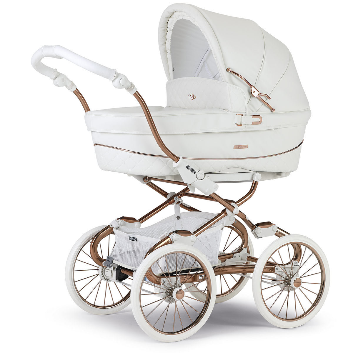 Bebecar Stylo Class Special 3 in 1 Pram Raincover FREE Bag White Trendy Baby