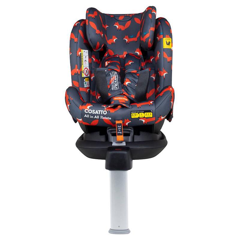 Cosatto All In All Rotate Group 0+,1,2,3 Isofix Car Seat, Charcoal Mister Fox