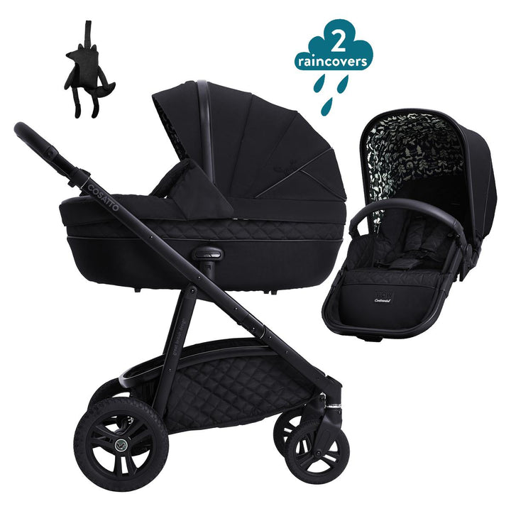 Cosatto Wow Continental Pram and Pushchair Bundle, Silhouette