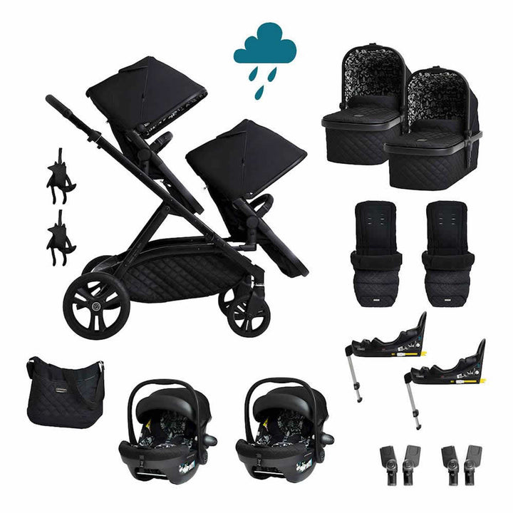 Cosatto Wow XL Twin Travel System Bundle, Silhouette