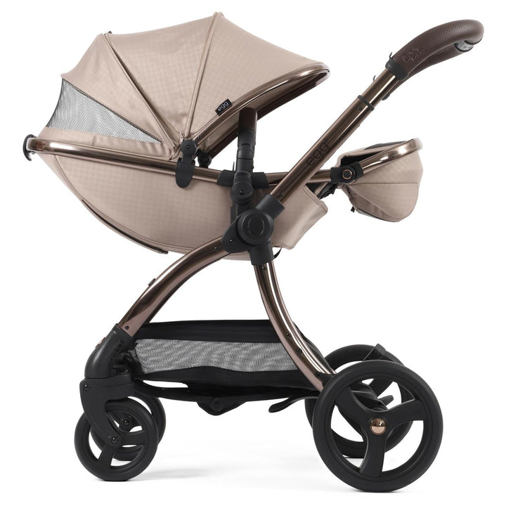 egg 3 Luxury Cabriofix i-Size Travel System Bundle, Houndstooth Almond