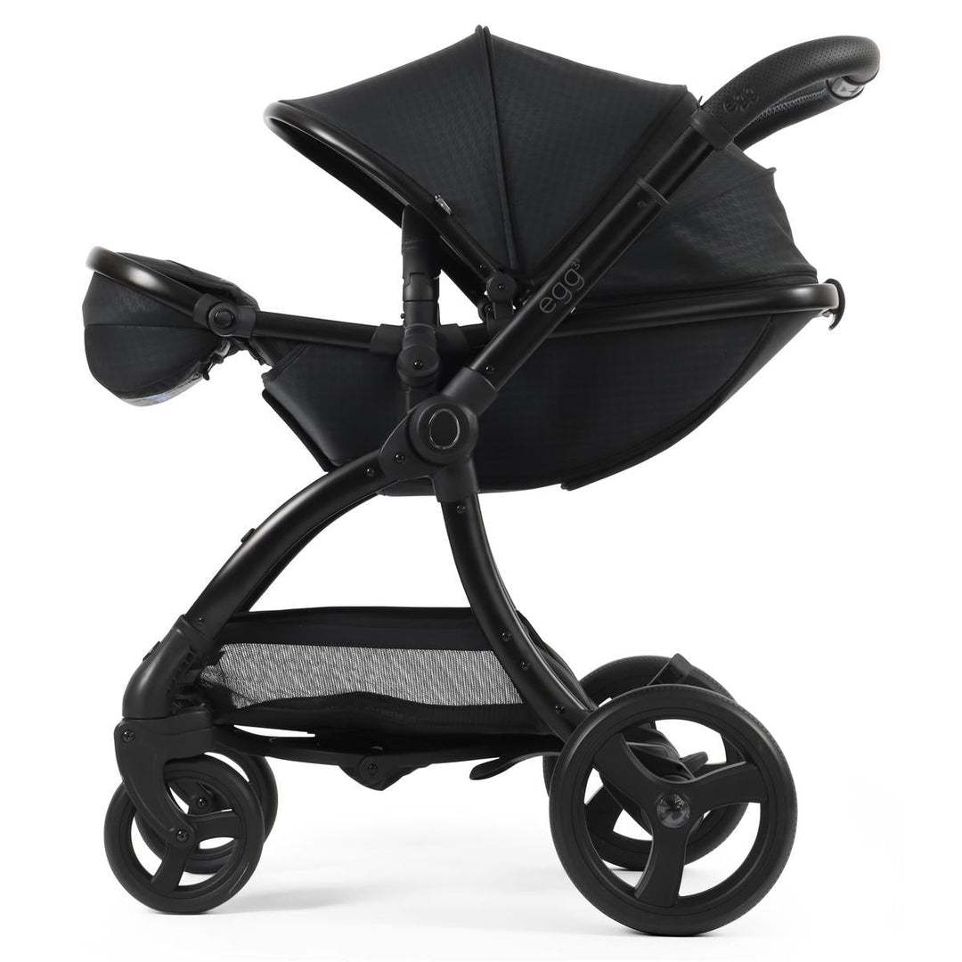 egg 3 Luxury Cabriofix i-Size Travel System Bundle, Houndstooth Black