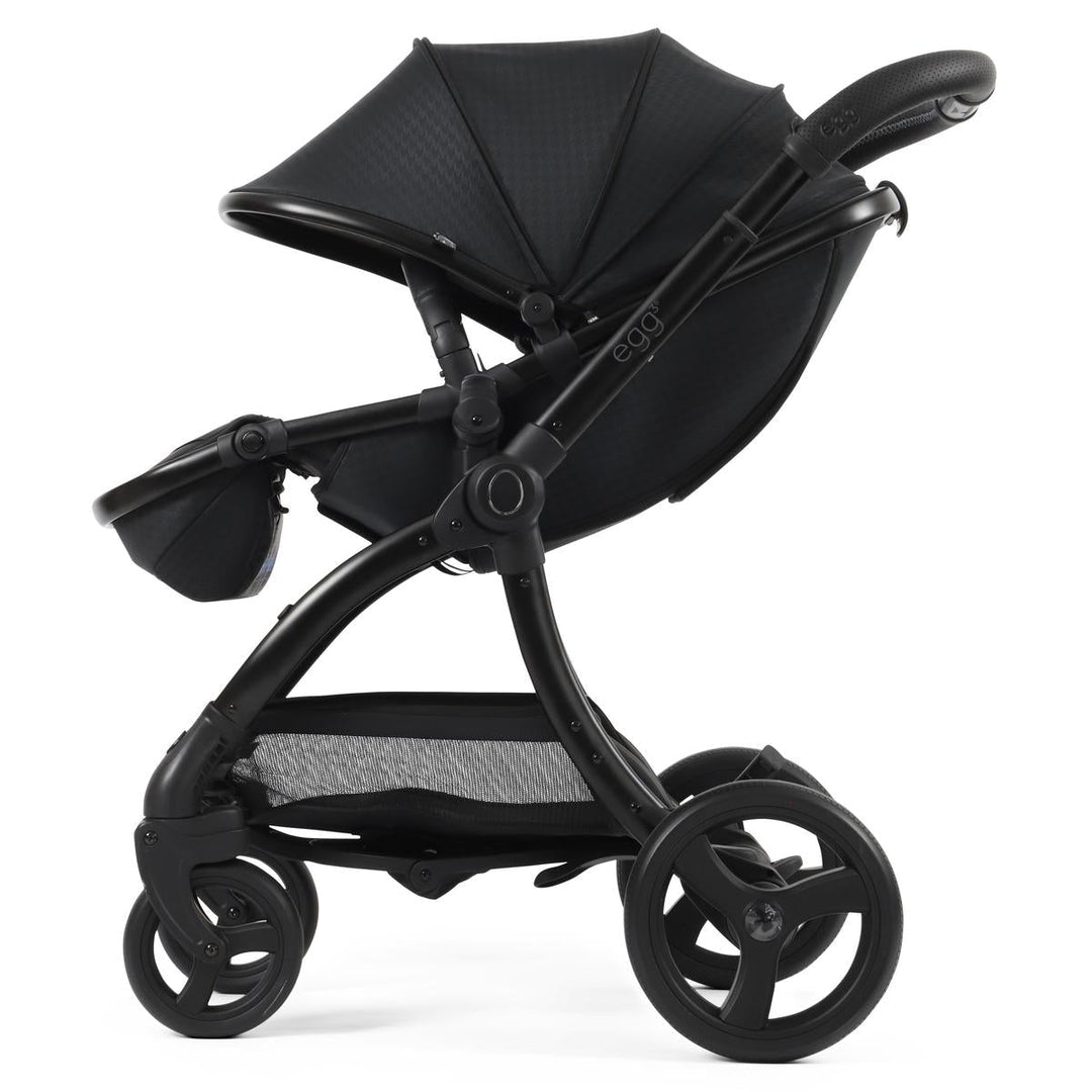 egg 3 Luxury Cabriofix i-Size Travel System Bundle, Houndstooth Black