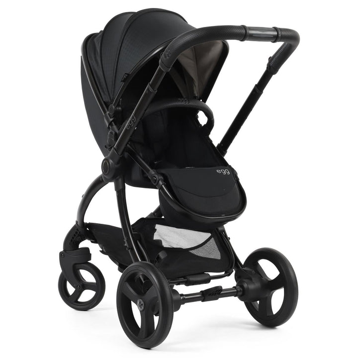 egg 3 Luxury Cabriofix i-Size Travel System Bundle, Houndstooth Black