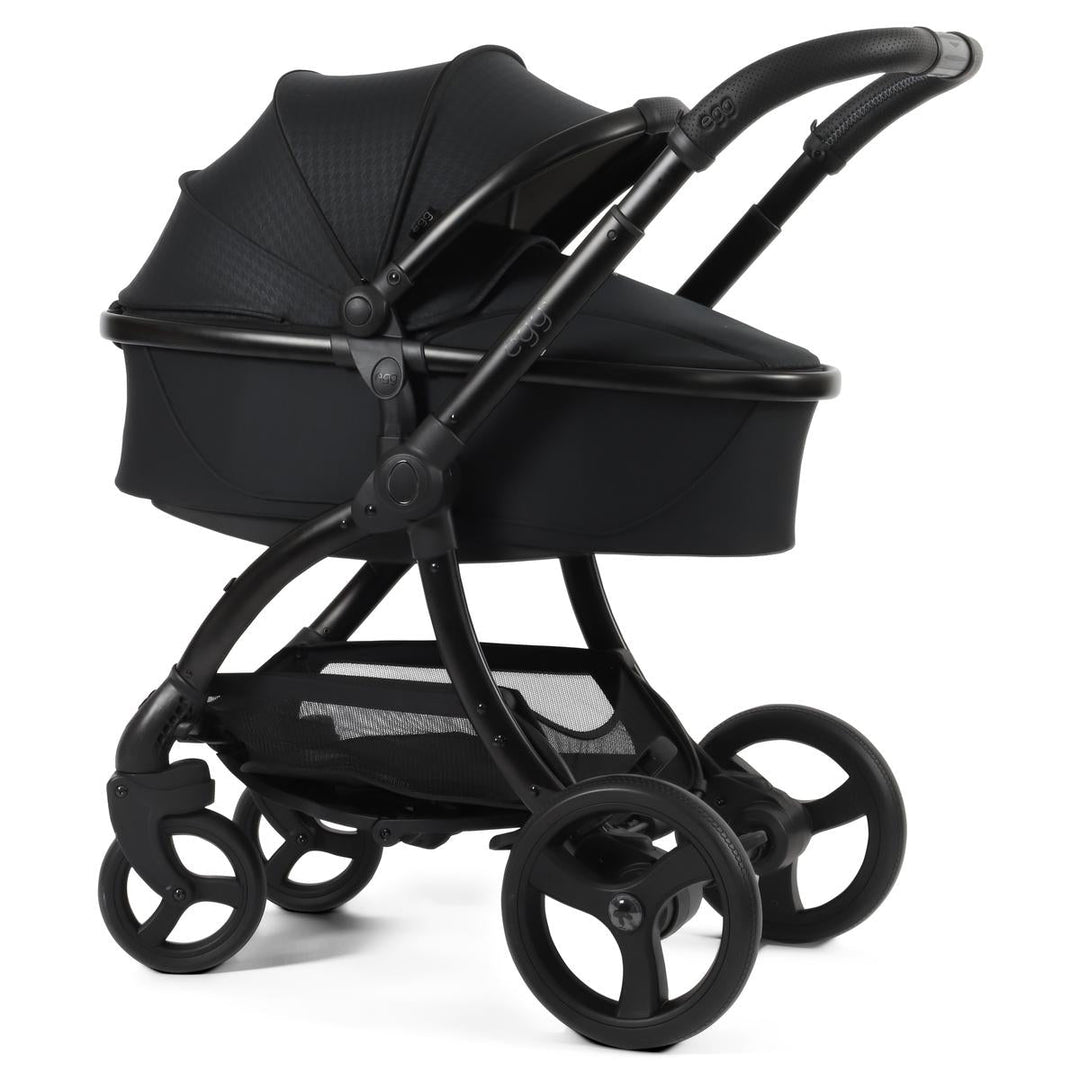 egg 3 Luxury Cabriofix i-Size Travel System Bundle, Houndstooth Black