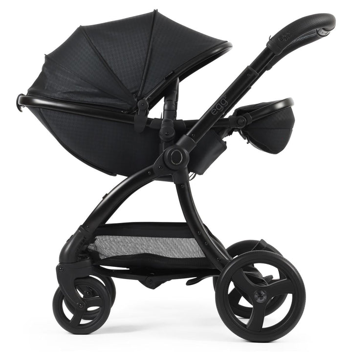 egg 3 Luxury Cabriofix i-Size Travel System Bundle, Houndstooth Black