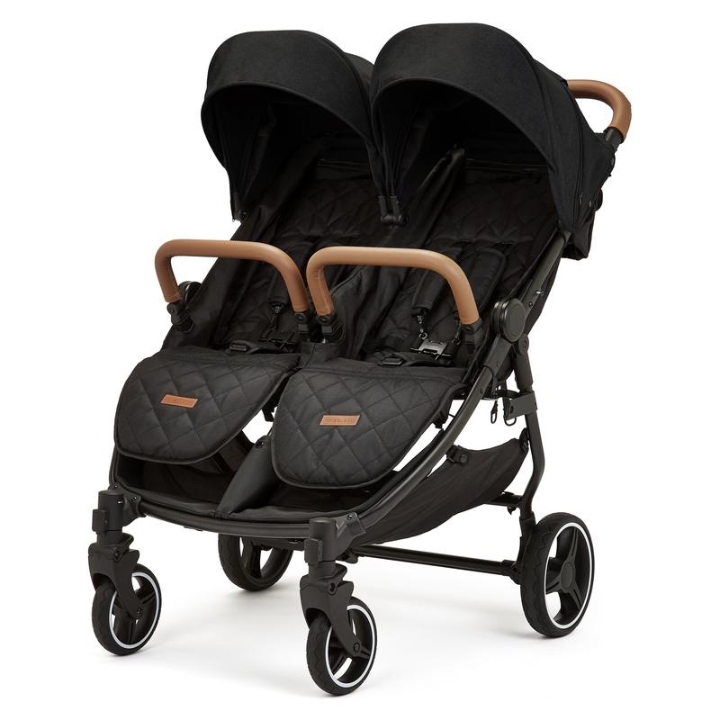 Ickle Bubba Venus Prime Double Stroller, Black