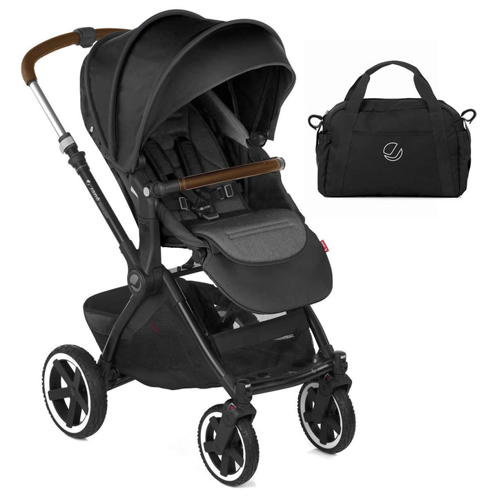 Jane Crosslight Pushchair, Cold Black