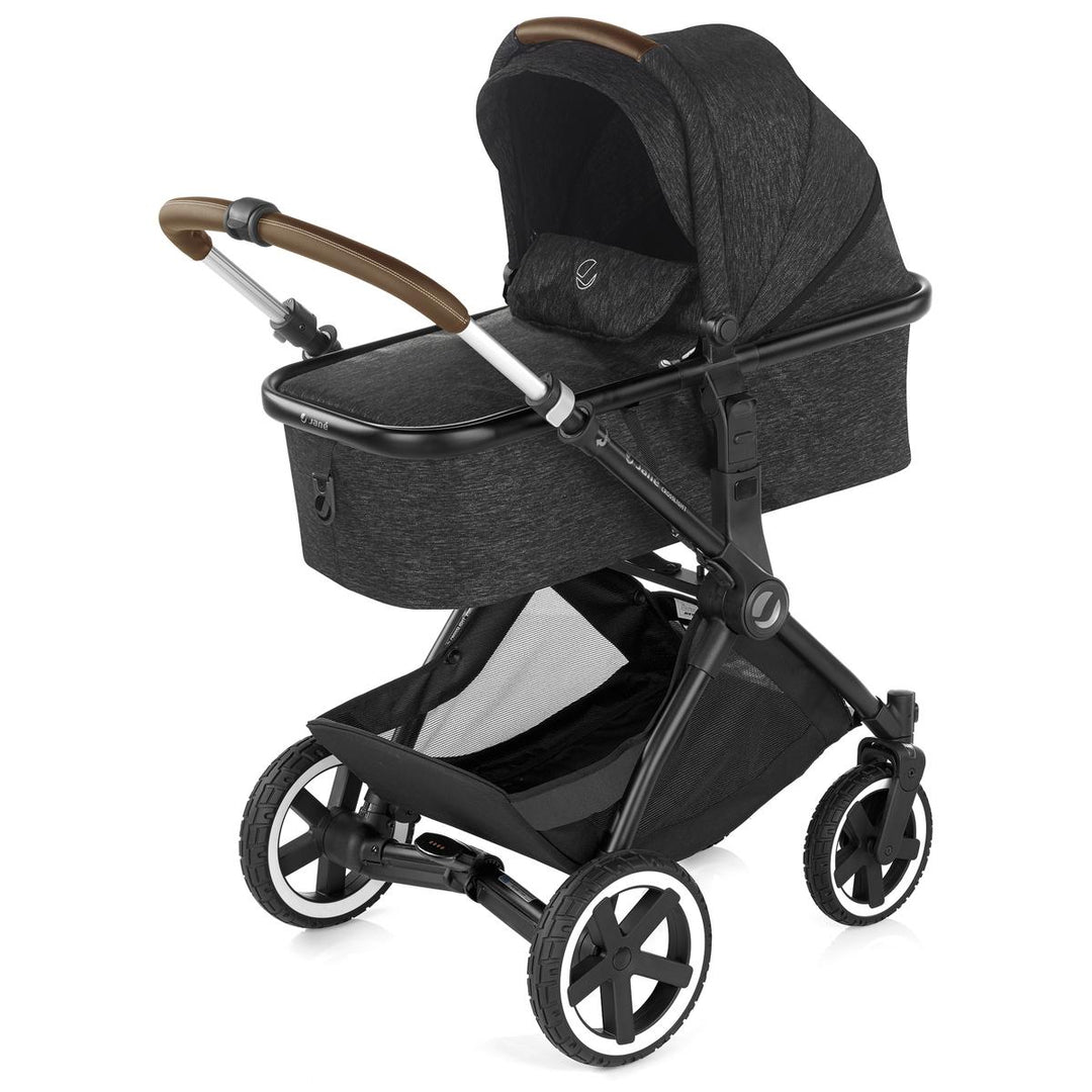 Jane Crosslight + Micro Pro Pram, Cold Black