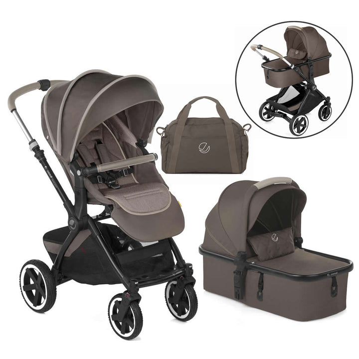 Jane Crosslight + Micro Pro Pram, Oat Milk