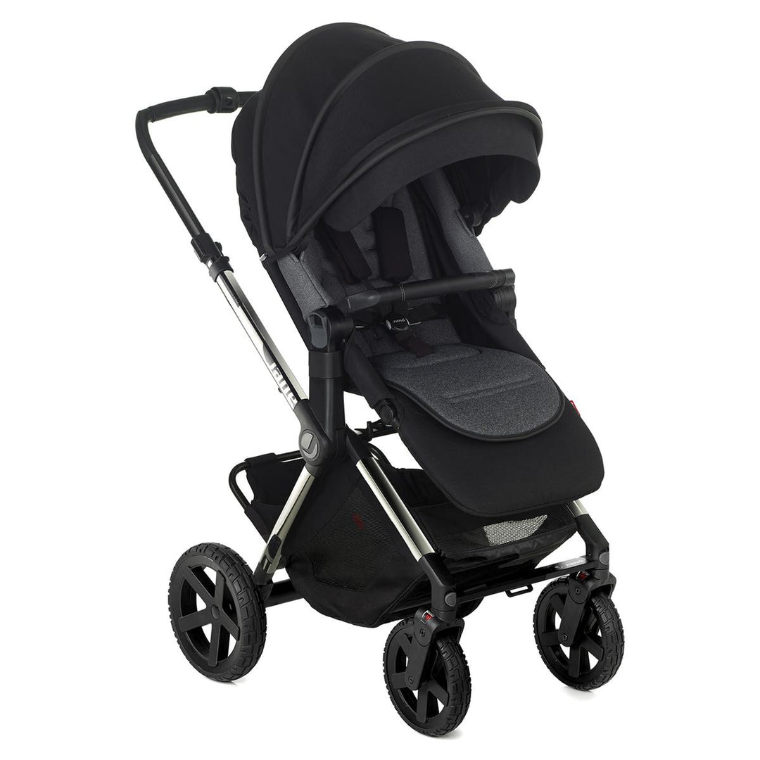 Jane Crosslight Pro Silver Shadow + Micro Pro Pram, Cold Black