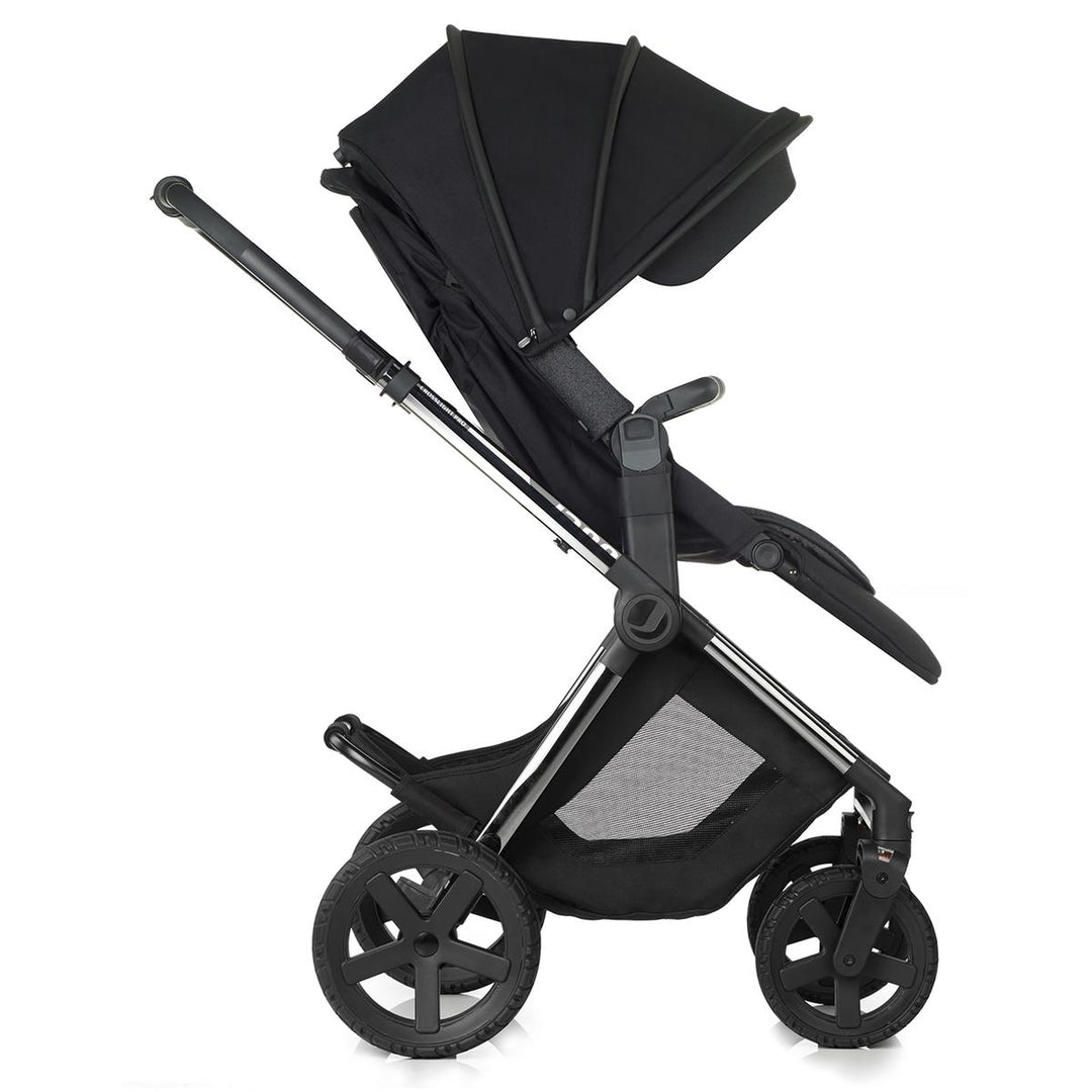 Jane Crosslight Pro Silver Shadow + Micro Pro Pram, Cold Black