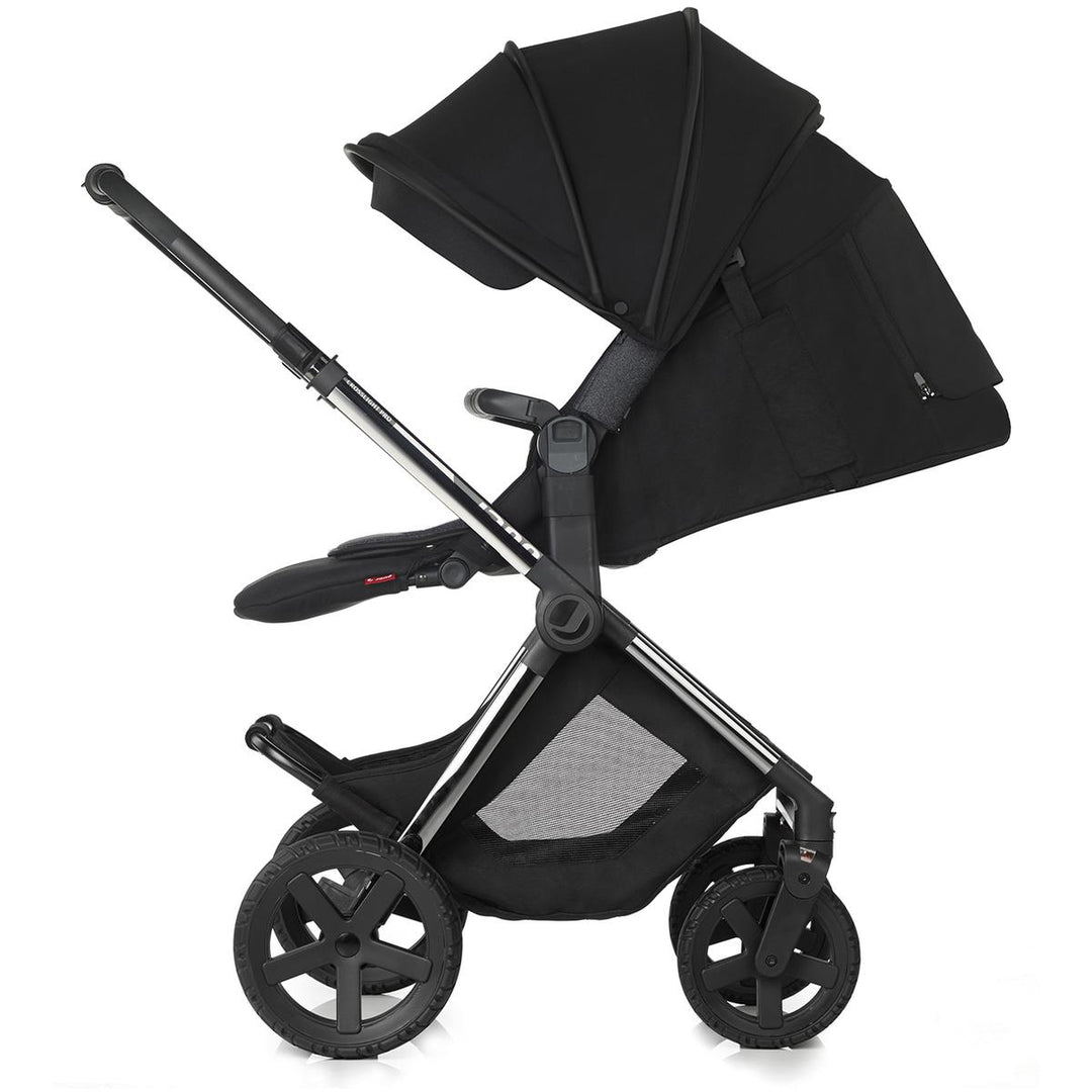 Jane Crosslight Pro Silver Shadow + Micro Pro Pram, Cold Black