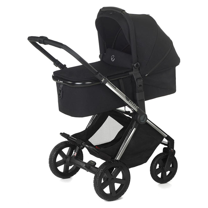 Jane Crosslight Pro Silver Shadow + Micro Pro Pram, Cold Black