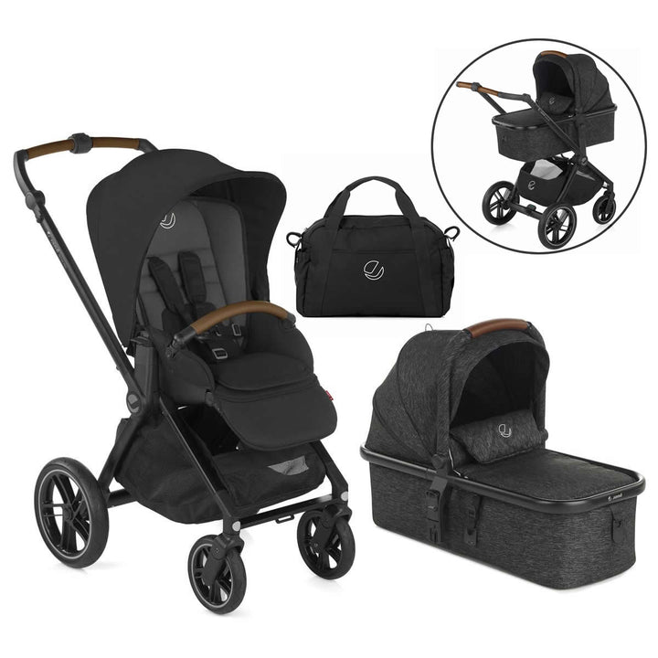 Jane Muum Pro + Micro Pro Pram, Cold Black