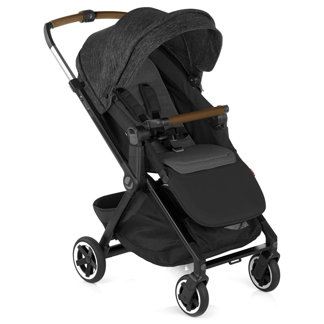 Jane Newel + Micro Pro + Koos iSize R1 - 10 Piece Travel System Bundle, Cold Black