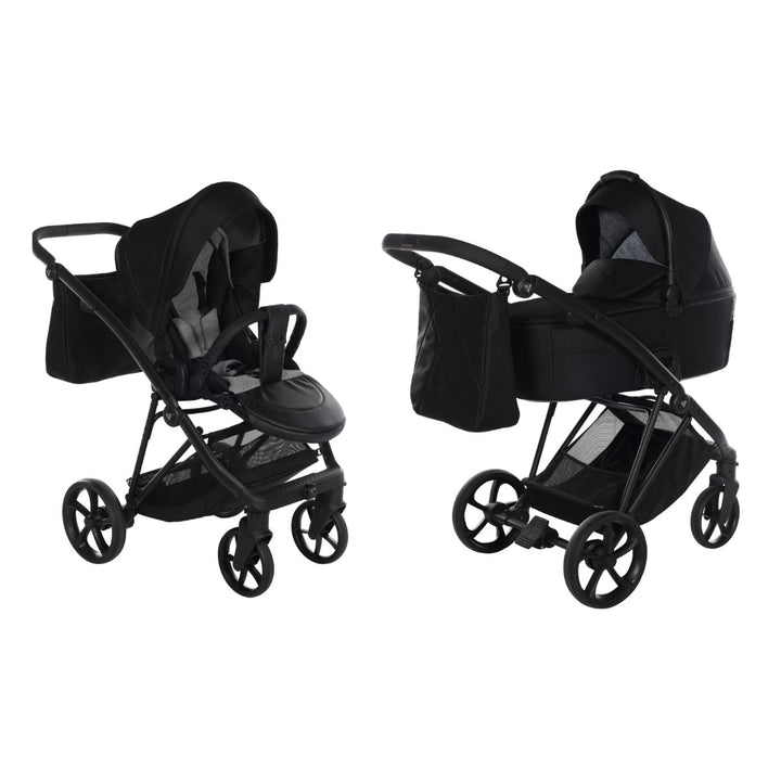 Junama Air V3 2 in 1 Pram & Pushchair, Black