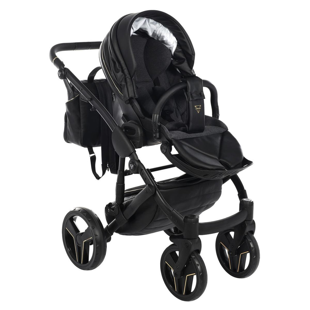 Junama S-Class 2 in 1 Pram & Pushchair, Black