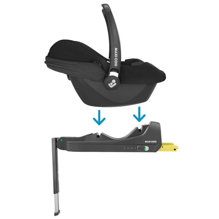 Uppababy CRUZ V2 Pushchair + Carrycot + Cabriofix i-Size + Base Travel System, Jake Black