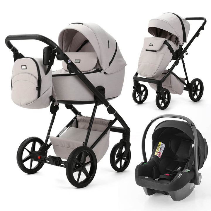 Mee-go Milano Evo 3 in 1 Travel System, Biscuit