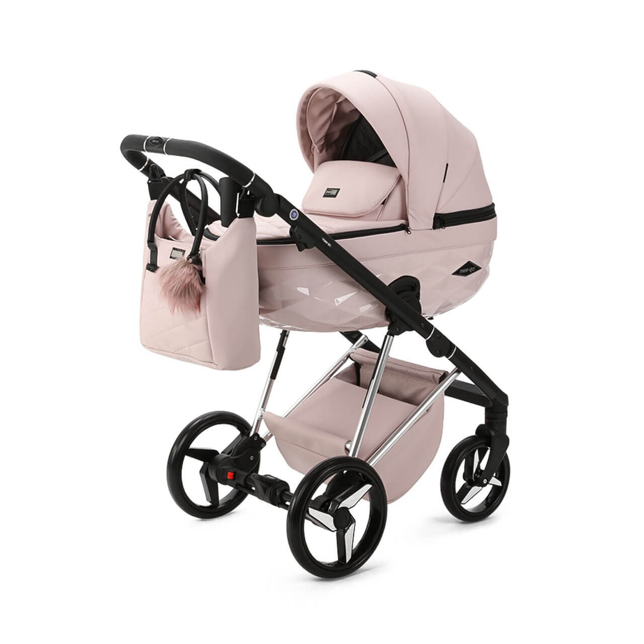 Mee go Milano Quantum 2 in 1 Pram Pushchair Pretty in Pink Trendy Baby