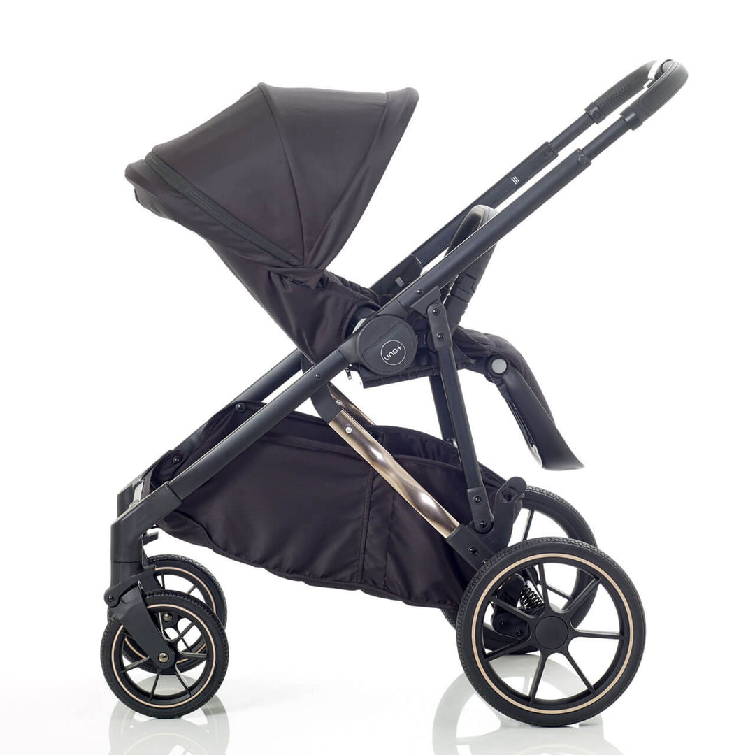 Mee-go Uno Plus 2 in 1 Pram & Pushchair, Black/Rose