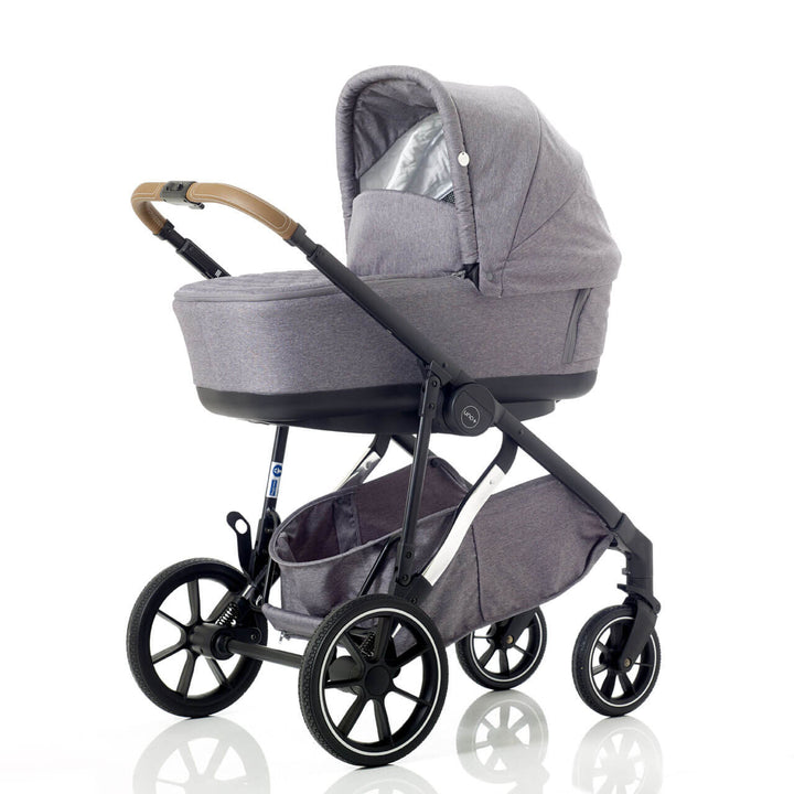 Mee-go Uno Plus 3 in 1 Travel System, Grey/Chrome