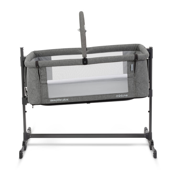 Miniuno Sleeptite Plus Co-Sleeper Crib - Grey Melange