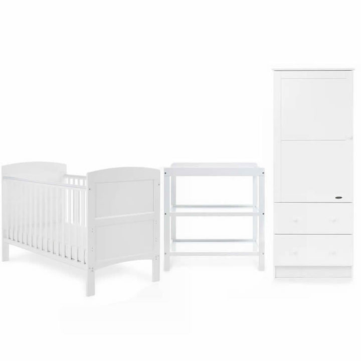 Obaby Grace 3 Piece Room Set, White