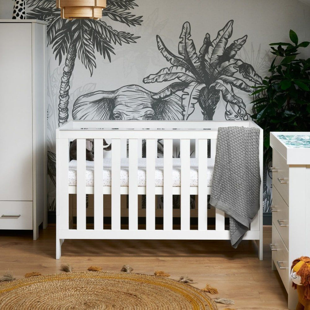 Obaby Nika 3 Piece Room Set, White Wash