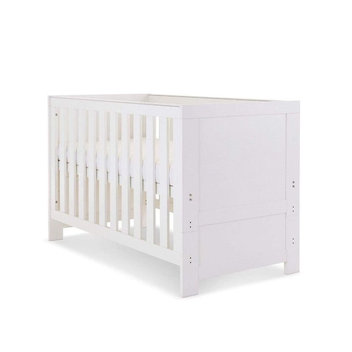 Obaby Nika Cot Bed, White Wash