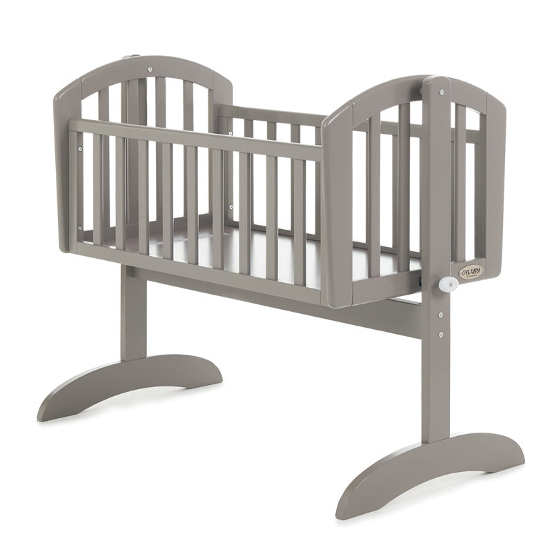 Obaby Sophie Swinging Crib & Mattress, Taupe Grey