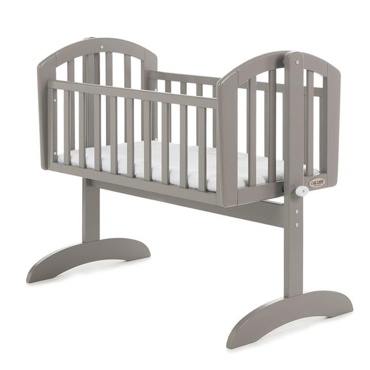 Obaby Sophie Swinging Crib & Mattress, Taupe Grey