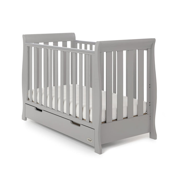 Obaby Stamford Mini Sleigh 3 Piece Room Set, Warm Grey