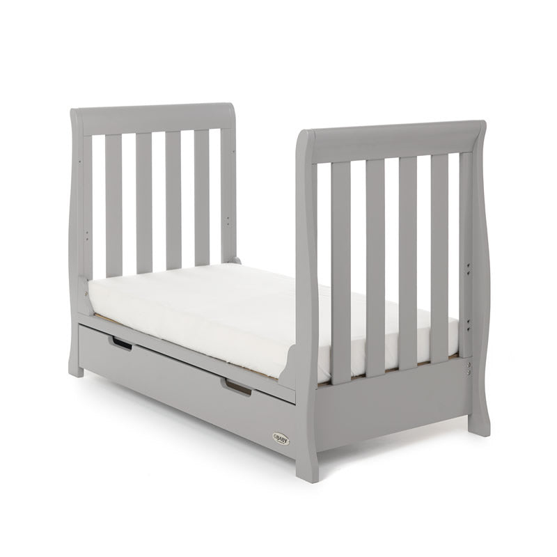 Obaby Stamford Mini Sleigh 3 Piece Room Set, Warm Grey