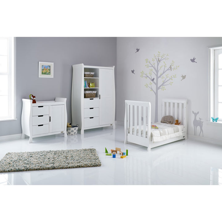 Obaby Stamford Mini Sleigh 3 Piece Room Set, White