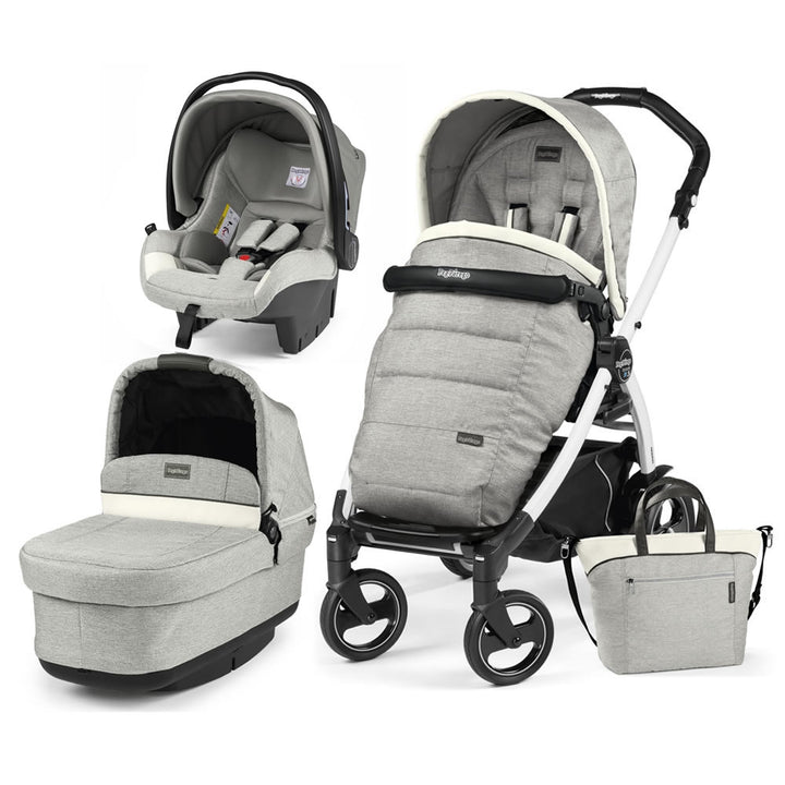 Peg Perego Book 51 S Modular Pop-Up Travel System, Luxe Opal